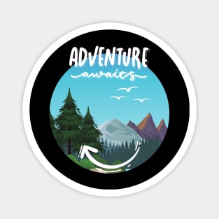 Let's travel Your Life is the best Adventure Explore the world travel lover summer spring Magnet